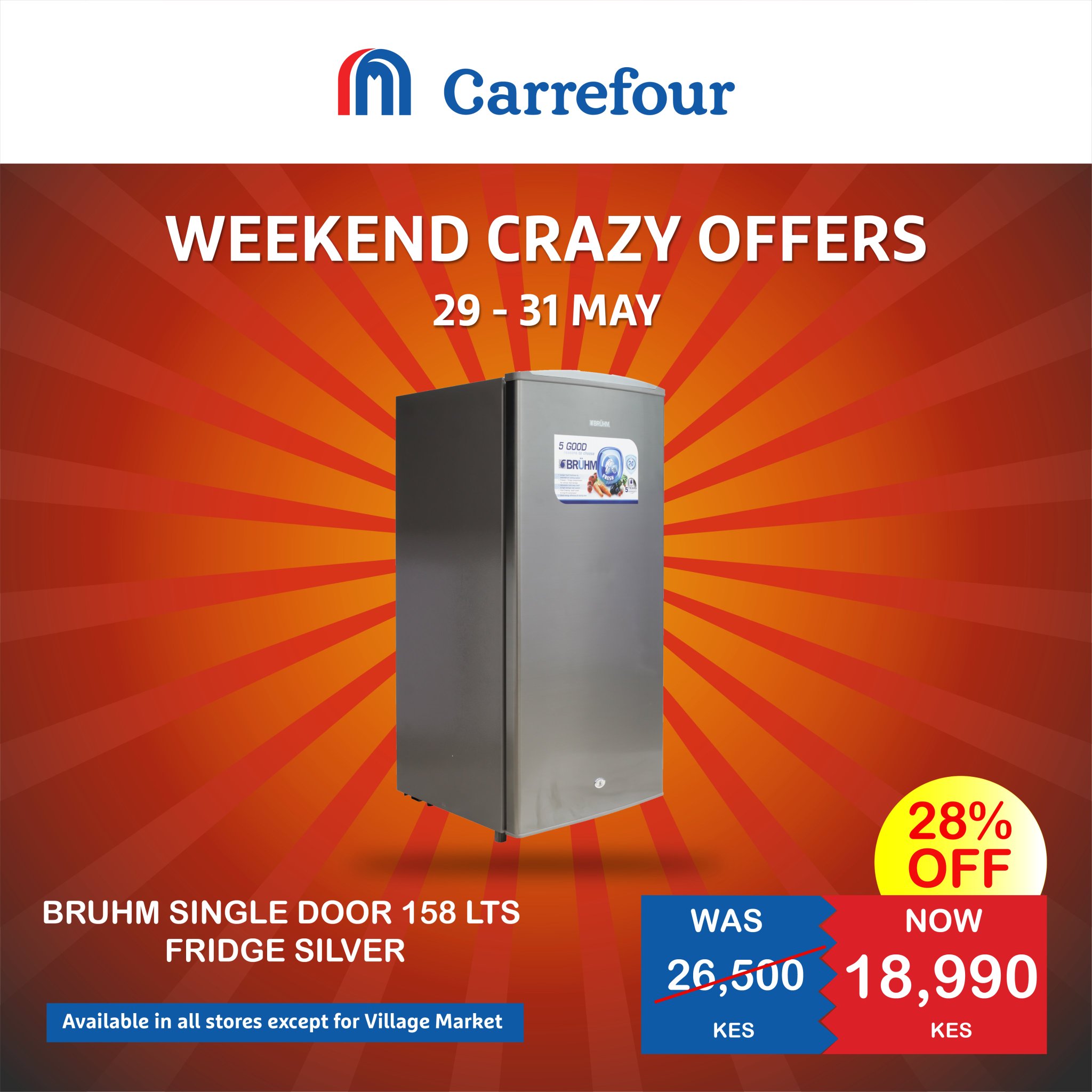 Carrefour Kenya on Twitter "This weekend we have up to 43 off on selected TVs and fridge
