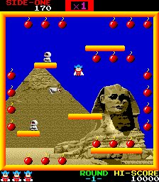 Harmunt's tweet image. I played #BombJack on the Switch for three hours straight yesterday. It’s still one of the greatest high score chasers ever.