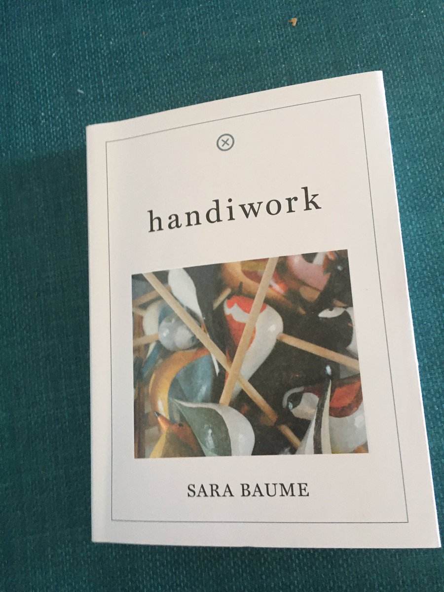 Book 41: handiwork by Sara Baume. A gentle book about the the process of creating art, grief and general life. A relaxed read that almost feels like getting into the flow she describes so well in the book. Lovely.  #BookReview  #BookWorm