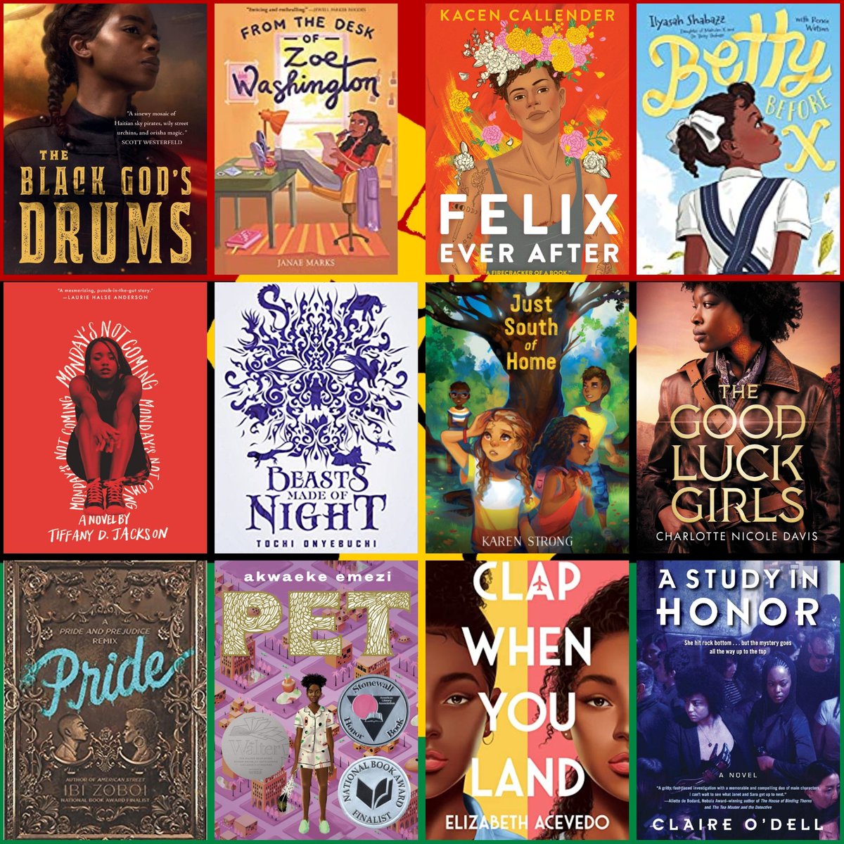 The Black God’s Drum - P. Djeli ClarkFrom the Desk of Zoe Washington - Janae MarksFelix Ever After - Kacen CallenderBetty Before X - Ilyasah ShabazzMonday’s Not Coming - Tiffany JacksonBeasts Made of Night - Tochi Onyebuchi(cont'd)10/