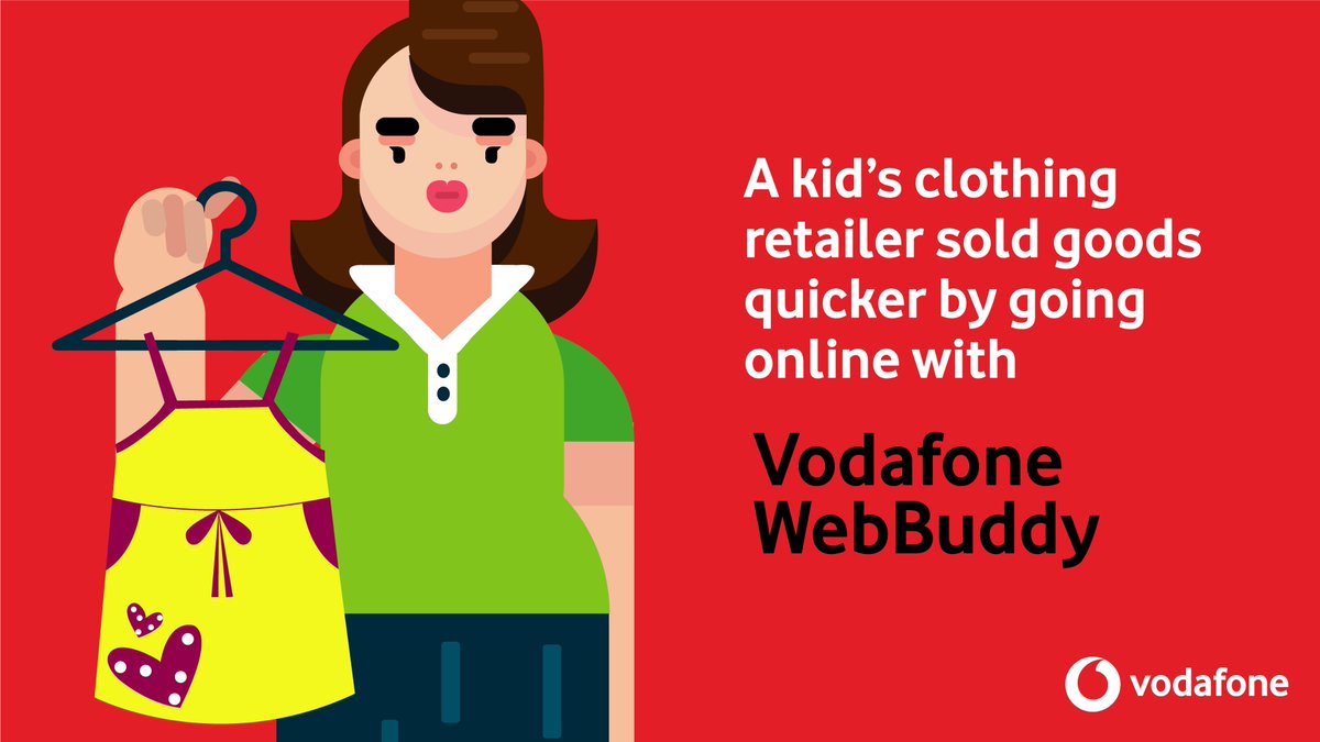ViBusinessIndia's tweet photo. A garment retailer discovered the speed of reaching out to customers over online channels, using Vodafone WebBuddy - an easy-to-use website development tool.
Now, you can too! https://t.co/gQL54UG1u8
#GoOnline #DigitisedSMB #DigitisedBusiness https://t.co/2oVCEfa5iC