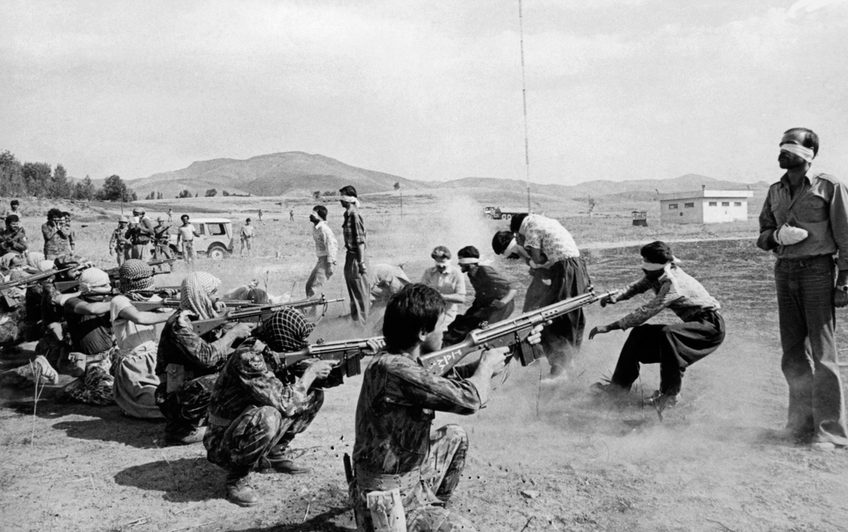 This is what Ayatullah Ruhollah Khomeini did to men convicted of being “counterrevolutionary”.  https://twitter.com/Khamenei_tv/status/1265677848142123010