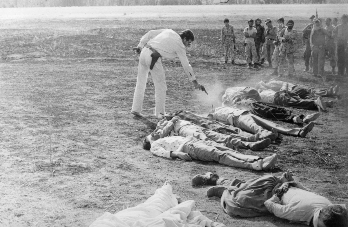 This is what Ayatullah Ruhollah Khomeini did to men convicted of being “counterrevolutionary”.  https://twitter.com/Khamenei_tv/status/1265677848142123010