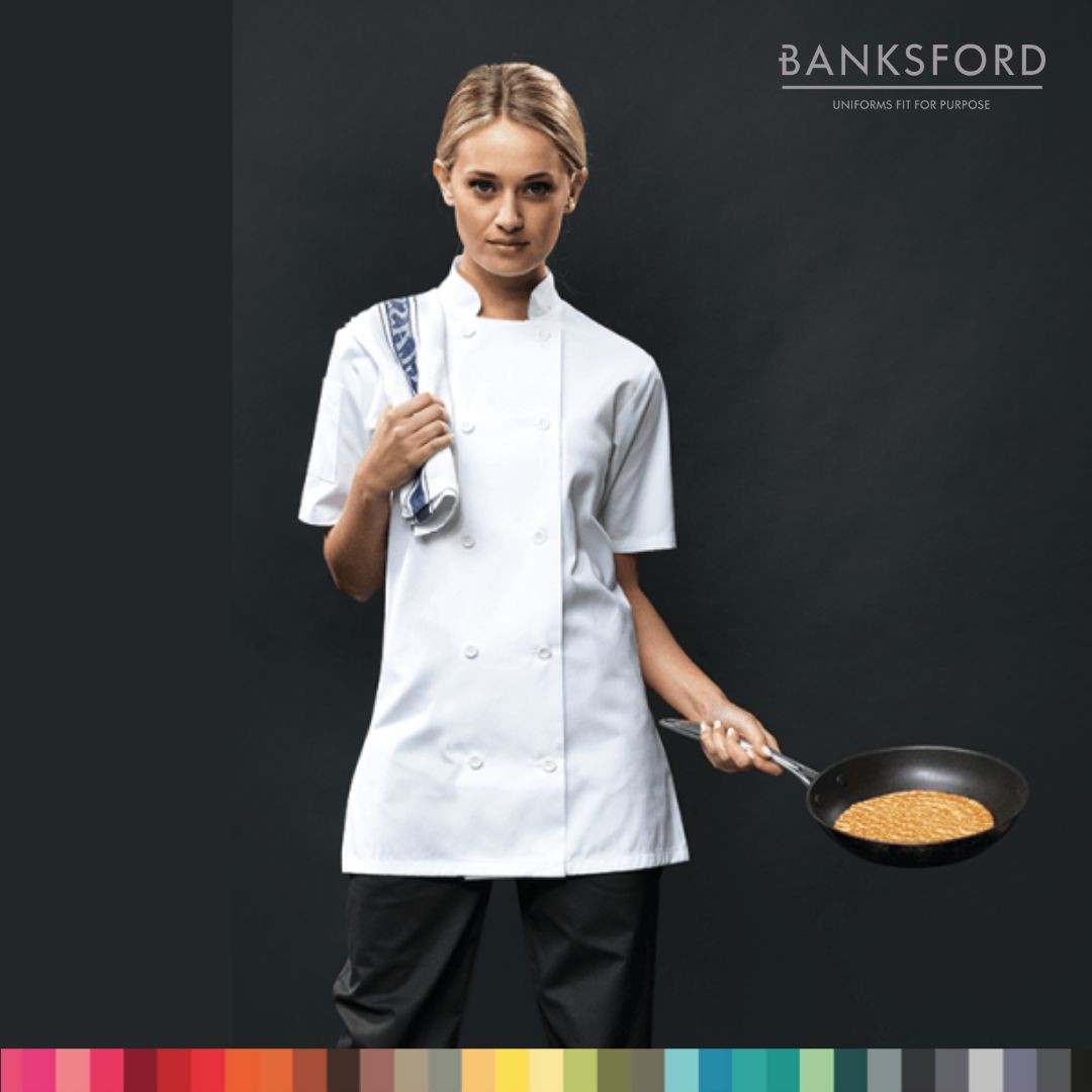 Looking for a fitted woman’s chef jacket? We can help you! 🙌

Head over to banksford.co.uk for options. 📲