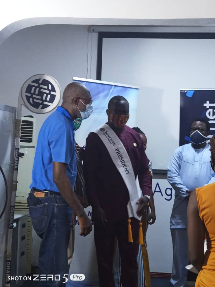 isocghana's tweet photo. Chairman and founder of ISOC Ghana Chapter, Prof. Nii Narku Quaynor inducts new Executive Council into Office.@isocghana @internetsociety @AFRINIC @COISOC @GhanaYouthIGF @ICANN https://t.co/0ecb2s5e2V
