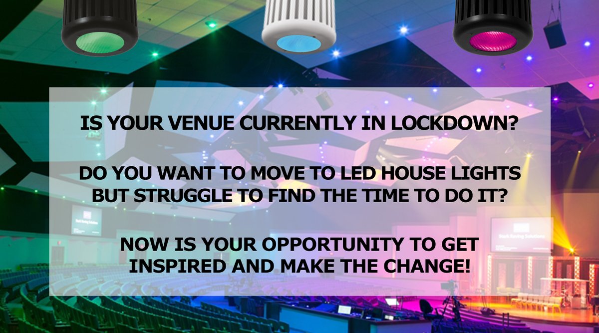 Is your venue in lockdown?

Do you want to move to LED house lights but struggle to find the time to do it?

Now is your opportunity to get inspired and make the change with our Inspire house lights! 

Click below to discover what Inspire can do for you 👇
bit.ly/3gv7k3j