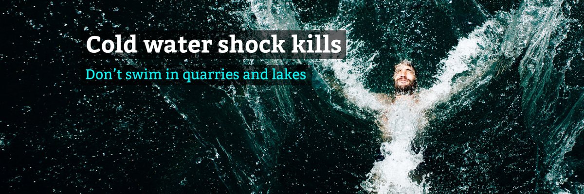 HWFire's tweet photo. We hope that everyone safely enjoys the beautiful weather this weekend.  DO NOT use open water to cool off! There are hidden dangers below the surface and cold water shock makes it impossible to swim. #BeWaterAware https://t.co/v2mopRTld6