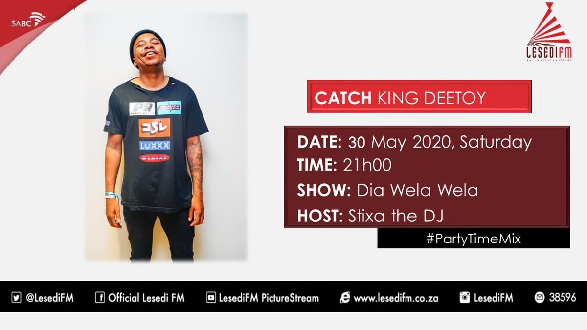 #PARTYTIME
#RejaMonate le <a href="/tshogos/">Tshogofatso</a>  <a href="/LesediFM/">#KeMollelwa</a> le #KingDeetoy