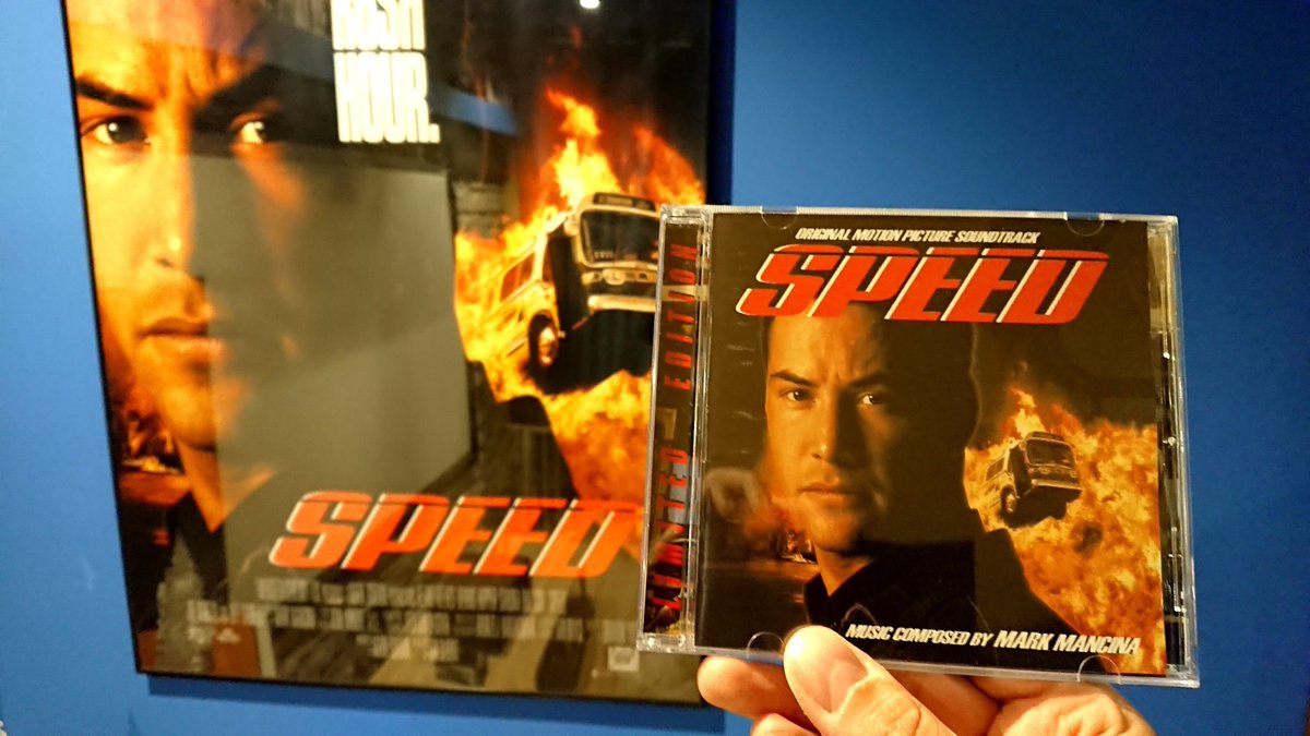 ''Speed'' was my first movie that I watched at the cinema. The soundtrack of Mark Mancina is amazing! 🎶🔥 Inspired me so much to being music composer! 🙂❤️👍   #markmancina #speed #jandebont #keanureeves  @LaLaLandRecords