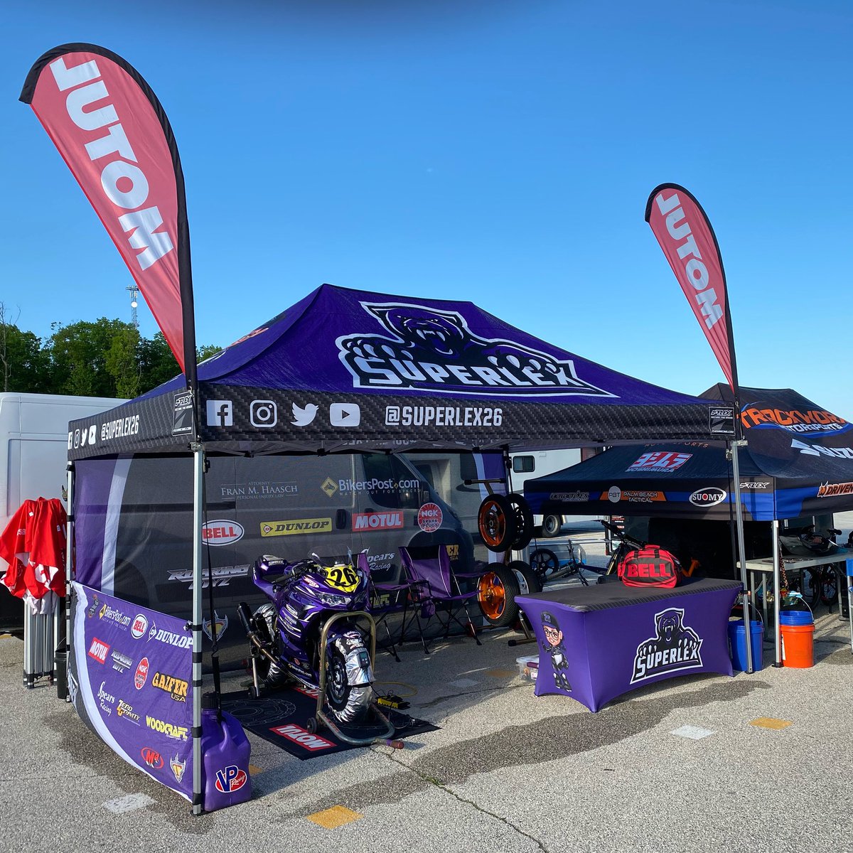 SuperLex26's tweet photo. Set up and ready to kick ass @MotoAmerica1 Rd1 @roadamerica #motoamerica #jrcup #26 #girlracer https://t.co/t9J7J6FISP