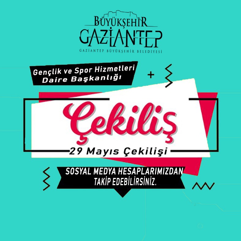 GbbGenclikSpor's tweet photo. .@GaziantepBeld Gençlik ve Spor Hizmetleri Daire Başkanlığı olarak  #ÇekilişimizVar 🥳

Spor Seti ⚽🏀🏓🏸 

Çekilişine katılmak için;
👇👇👇

➡️ Bu twiti RT &amp; FAV yap.
➡️ 2 arkadaşını yoruma etiketle. 

https://t.co/MqUHlg2qkw https://t.co/zKfoBMz0iw