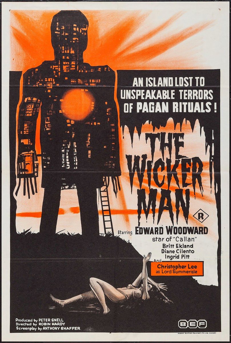 2/19. Folk horror is enjoying much interest at the moment. The term remains associated with these three films from the late 60s-early 70s (the so-called “Unholy Trinity”), but its roots go back to the late Victorian and Edwardian eras.  #PATC5.