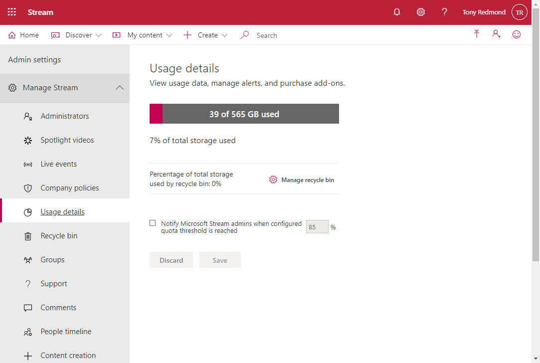 .<a href="/Office365/">Office 365</a> Lots of people now upload recordings of  #MicrosoftTeams meetings to #Stream. All good, but do you know who's consuming your Stream storage allocation? Here's how to use the #Office365 audit log to find out.

office365itpros.com/2020/05/29/tra…