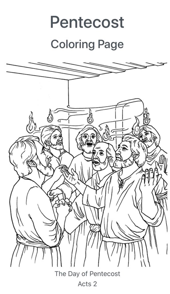 Aghalurcher Parish On Twitter To Celebrate Pentecost Sunday We Invite All Our Children To Colour In The Coloring Page And Return It To Holy Cross Church Don T Forget To Put Your Name