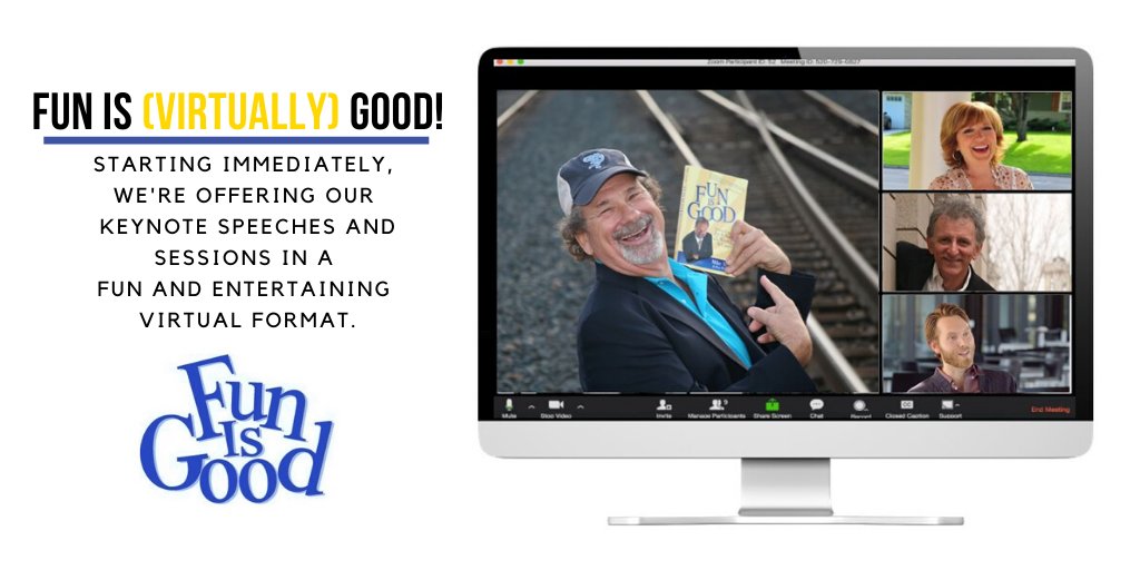 Contact us to start planning a creative way to work with your team - virtually now and in-person as soon as we can.  #VirtualMeetings #FunIsGood #FunIsGoodTeam #Failure #Creativity #Innovation #Laugh #Leadership #Passion #Fun #Change #Kindness #NeverGiveUp