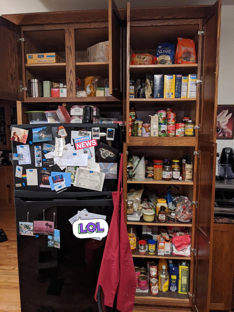 Day 26 saw me eat not one but *three* years-old packaged foods without incident, so it is definitely a success  and I cleared out, cleaned, and restocked the pantry. Order won't last, but at least now I know I can do it (and what I have). Plus got my bike from the shop 