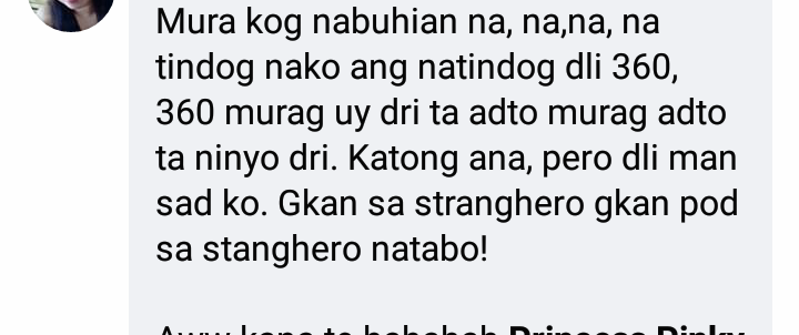 jomalone02's tweet photo. My Visaya version into Tagalog ni miss @prinsesachinita 😊 https://t.co/8IR8uWcwOt