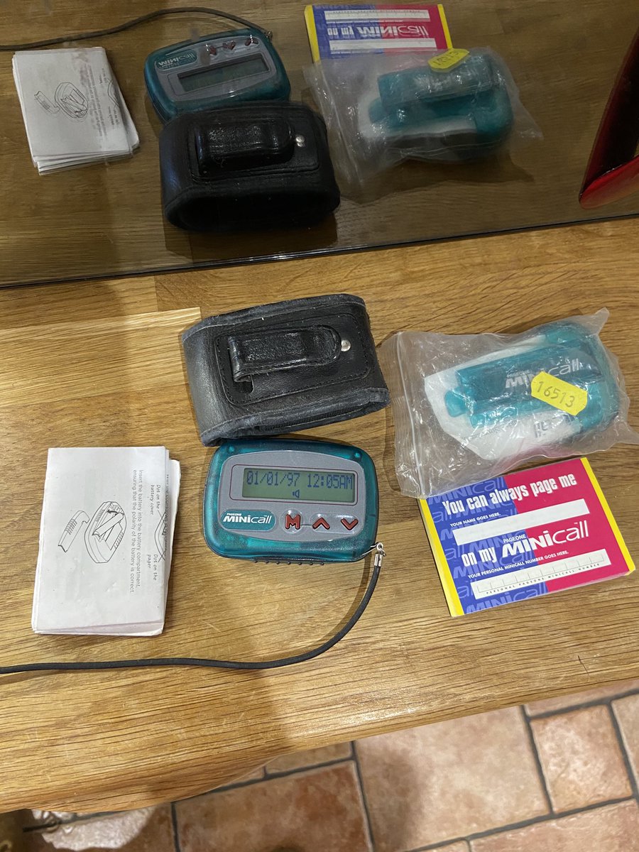 Wow, I’ve even still got a working pager which I used back around early to mid 90’s.  I’ve even still got the pack of small cards you got with the pager to give to people so they had your pager number. I’m loving these old communication stuff we’ve used over the years.