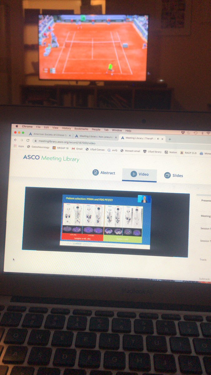 The best Fri night in a while - #ASCO20 abstracts with replays of the French in the background. One day I hope to go to one of the big conferences but for now this is 👌👌!