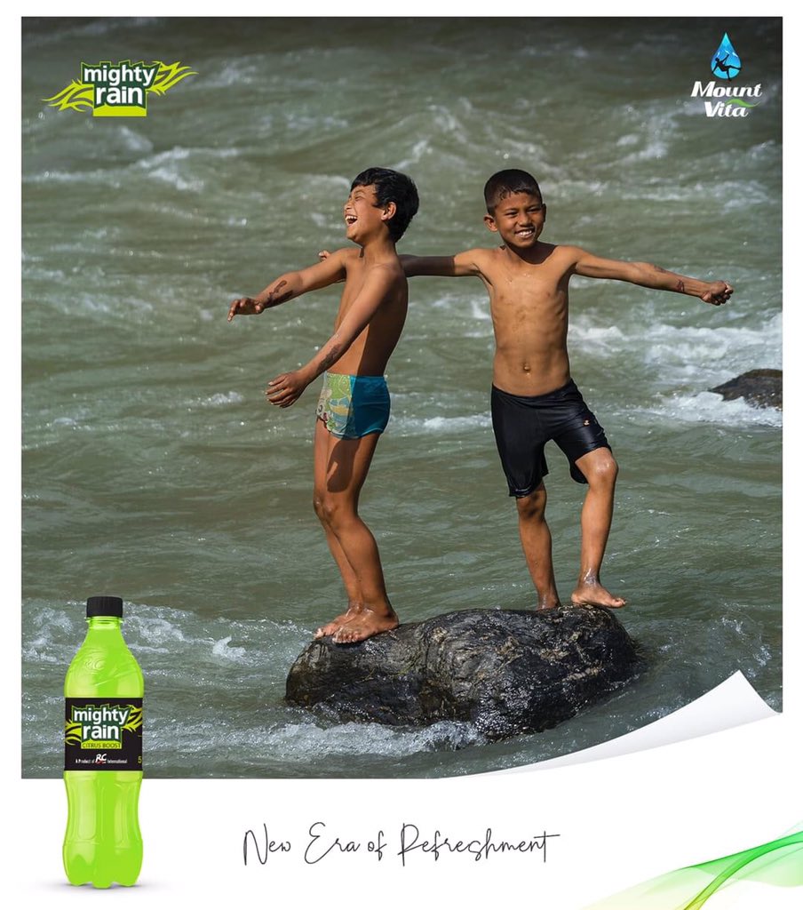 VBottlers's tweet photo. Dare beyond the ordinary, with Mighty Rain!
.
.
.
#mountvita #rccola #rcq #mightyrain #freshness #refreshment #neweraofrefreshment #colddrinks #summertime #nepal #daring #fun #river #nature #challenge https://t.co/xEN6MerV39
