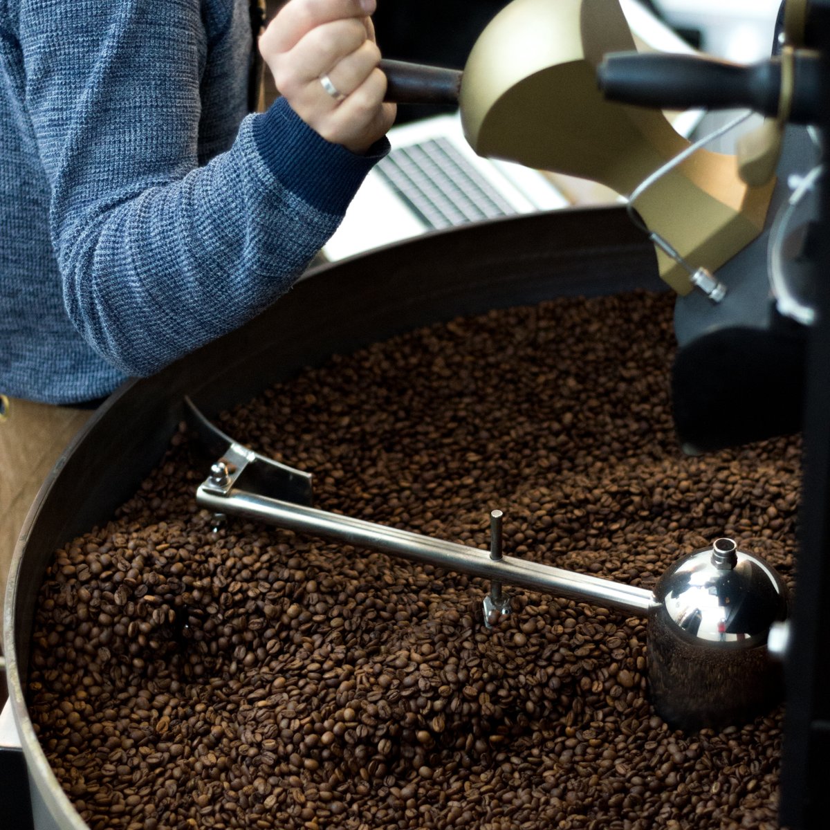 Roasting day again! Slowly our production schedule is getting busier as more and more Terrone stockists open up for takeaway services!