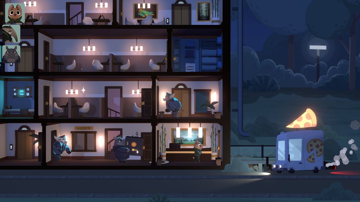laurabutwhy's tweet photo. Play hide and squeak for the heist of a lifetime in upcoming #PlunderPack, a fur &amp; tail Ocean's Eleven!
Research, build, recruit and plan strategically, adapting the stealth mission to your playstyle.
TBA

https://t.co/Q3QK0Ftfwk
By @FriendlyFireDev #indiedev https://t.co/fj8a9znRjS
