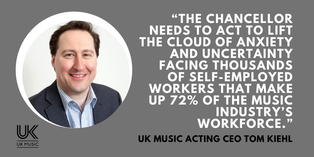 UK_Music's tweet image. UK Music's Acting CEO @Tomkiehl calls on Government to honour "parity" pledge of support for the self-employed. 

Read more here: 
bit.ly/3gAqzbM