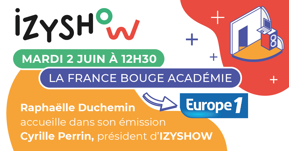 Notre incubé Cyrille Perrin président d'<a href="/izyshow1/">IZYSHOW</a> sera invité sur <a href="/Europe1/">Europe 1</a> mardi prochain 👇