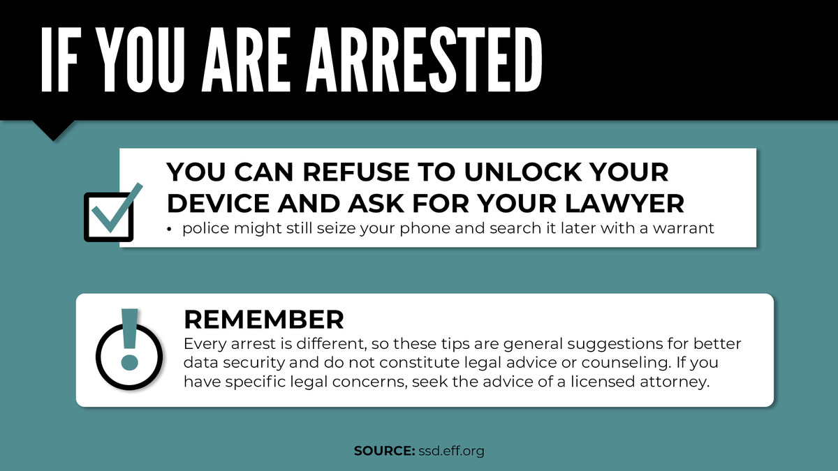 Attending a protest? Protect yourself and your private information by securing your devices!We must be able to hold those in power accountable through the act of protest! Please share, and stay safe!