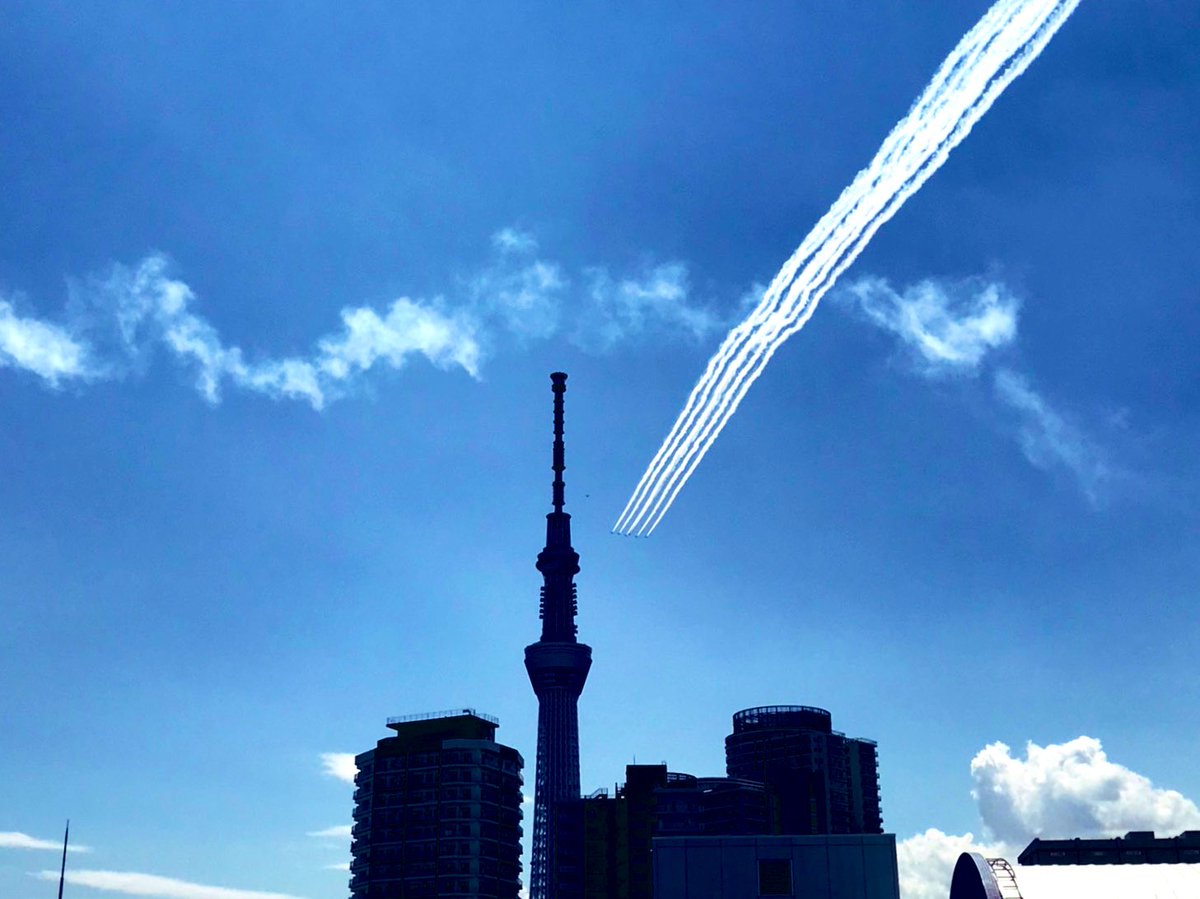 奥仲麻琴 父が撮ったブルーインパルスかっこいい 私は生で見れなかったけど写真見ただけでなぜか泣きそうになった 医療従事者にエールを ブルーインパルス