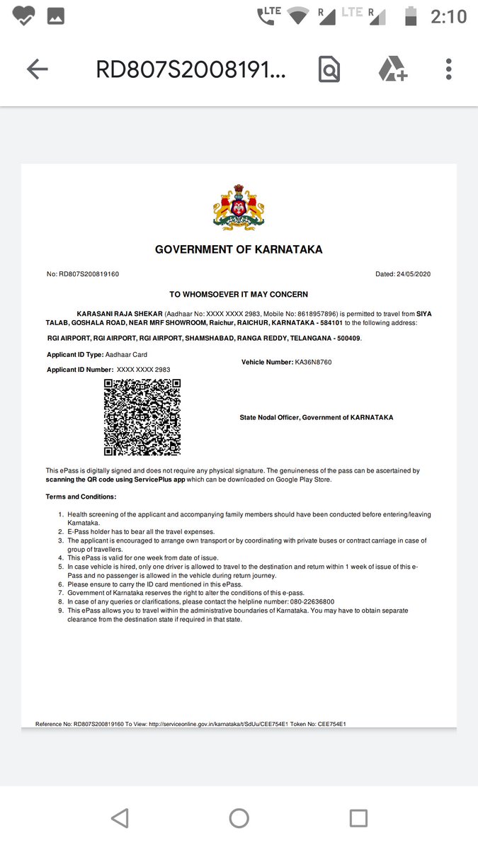 SheetalDevaru's tweet photo. @TelanganaCOPs No sir...they just approved the travel https://t.co/U8Q1fx7nzj