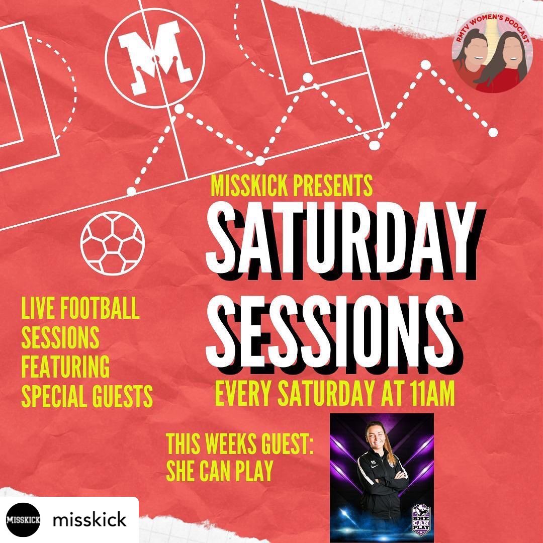 SheCanPlayUK's tweet photo. 🚨 WE ARE GOING LIVE 🚨 

For the first time EVER Kat will be delivering a LIVE football session on @MissKick Instagram &amp; Facebook😍😍 

📅Saturday 30th May 
🕰 11AM

WE ARE BUZZZZZINGGGGGGG!!! #SHECANPLAY #MISSKICK #DREAMTEAM https://t.co/DclotLXumT