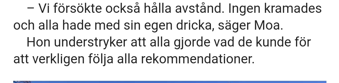 mattiasljungbrg's tweet photo. Ja, förutom att undvika större sociala sammanhang.🤷🏻‍♂️ https://t.co/tv8mIdh6Eo
