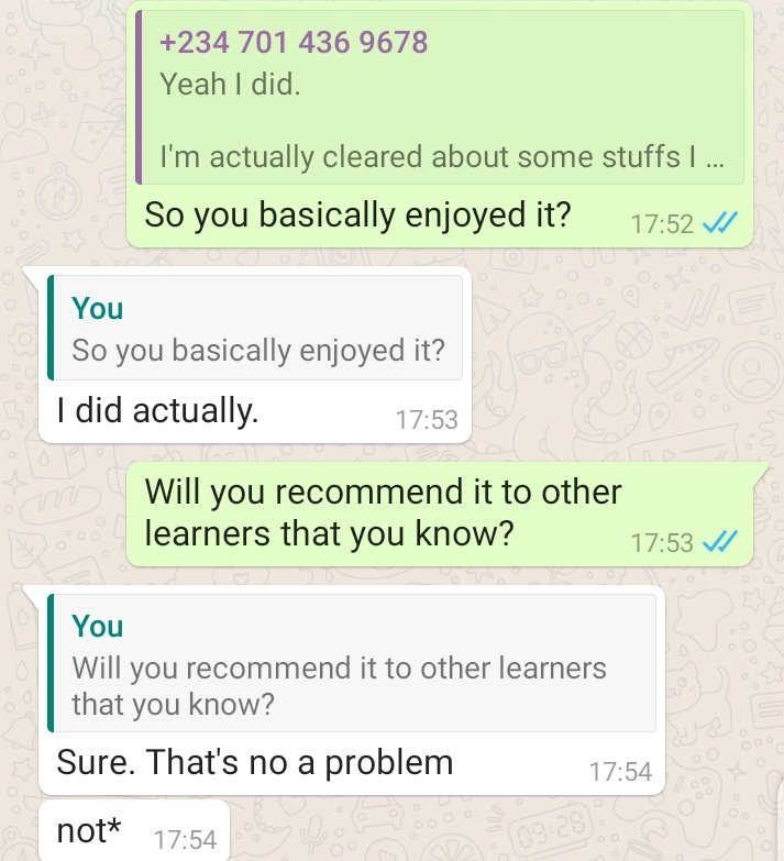 crowdclassroom's tweet photo. Last month, we partnered with a forex trader to create a class that will take learners from beginners to professionals. 
We opened the introductory parts of the class and called it Forex Basics. These are the responses we have been getting. https://t.co/CbU6rlZkJX