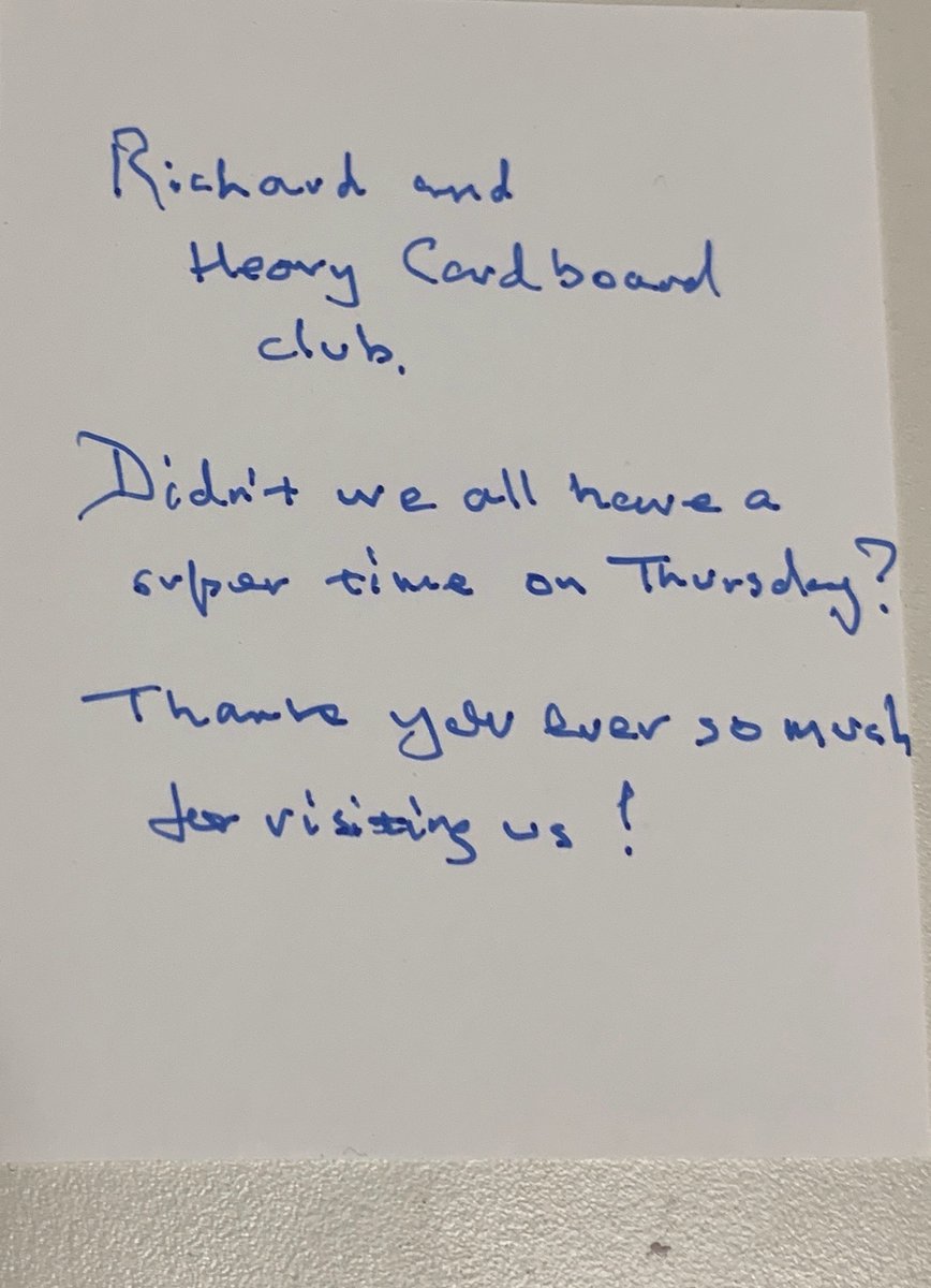 Remembering Francis.  Two years ago, <a href="/HeavyCardboard/">Heavy Cardboard</a> , <a href="/Boardgame_girl1/">Jess Cassady 🦖 🌻</a>  and I went to interview Francis Tresham just before UKGE2018.  The interview is a podcast or on YouTube.  The next day, he gave me a thank you card for the interview and lunch.  youtube.com/watch?v=vQVHWZ…
