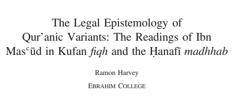 More importantly, there are actually some disputes of jurisprudence that quite clearly stem from Ibn Masʿūd's codex, rather than the Uthmanic one, as beautifully shown by  @RamonIHarvey. https://ramonharvey.files.wordpress.com/2019/06/readings-of-ibn-masud-ramon-harvey.pdf