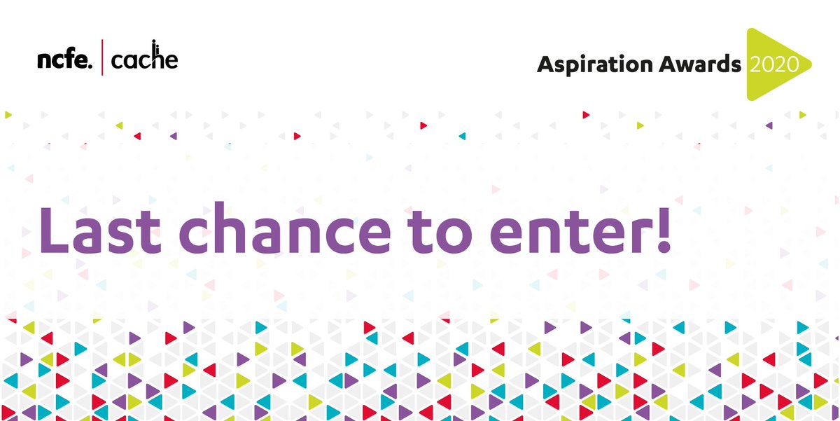 Today is your final chance to enter the 2020 Aspiration Awards. Submit your entries now: https://t.co/EeSIfxnJAw https://t.co/R8VJPohxQ9