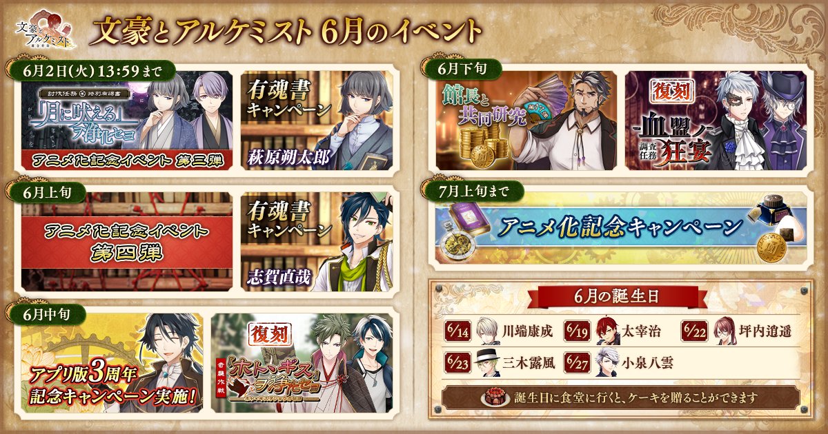 Dmm 文豪とアルケミスト 運営さんの人気ツイート リツイート順 ついふぁん