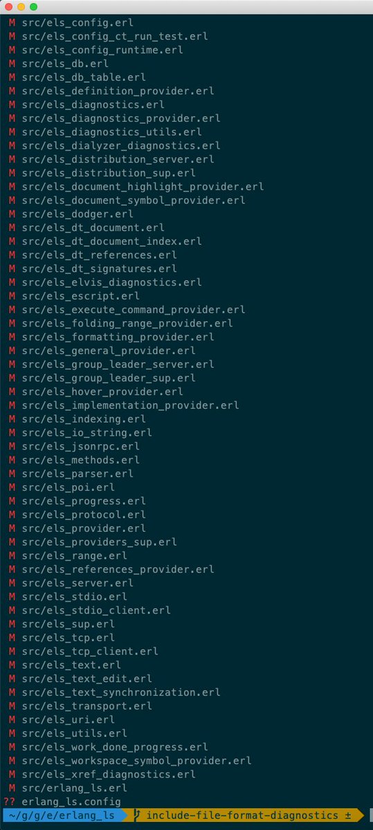 robertoaloi's tweet image. @elbrujohalcon
❤️ You just destroyed everything I believe in. ❤️
erlang_ls> rebar3 format
#erlang #CodeBEAMV