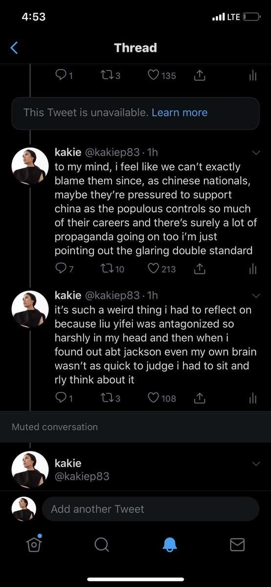 this is the part which some of you may not have read. i deleted the first tweet since i used him as a singular example and that was displeasing to some of you. and i’m sorry for upsetting you but i’m not sorry for making these points —