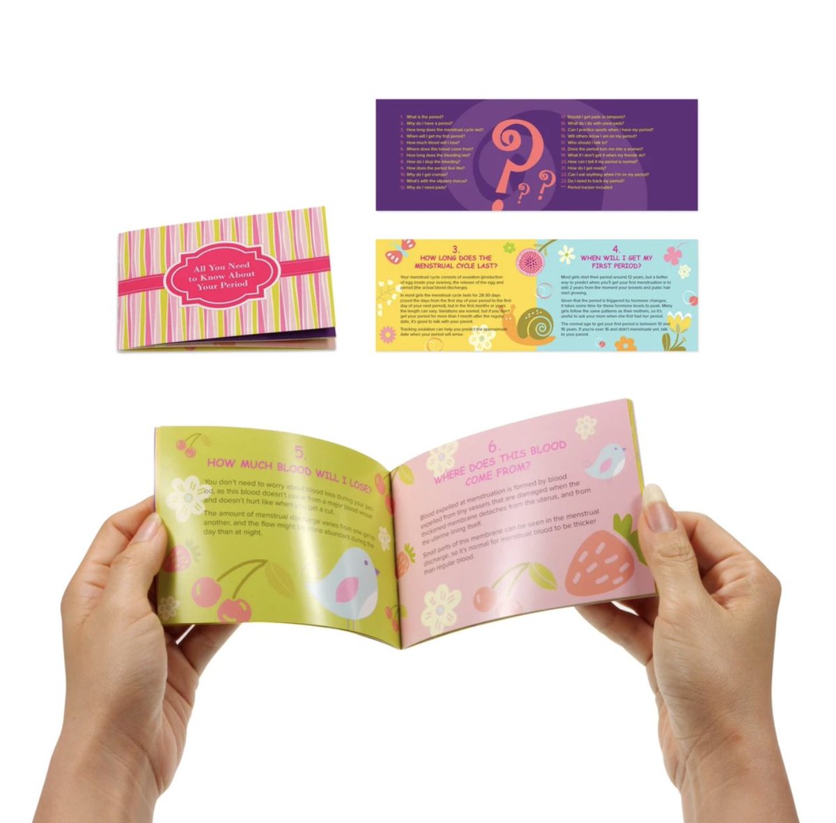 #DidYouKnow the First Period Kit includes a First Period Booklet, with 23 period-related Q&amp;A and a period tracker to track their period over the first year🤍 #period #menstruation