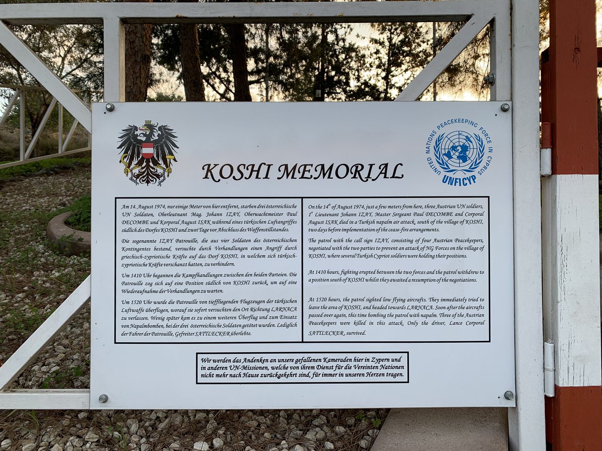 eevriviades's tweet photo. @UN_CYPRUS Indeed we do 🙏 &amp; all others who made the ultimate sacrifice in #ServingforPeace 🕯

#PKDay #LestWeForget #UNFICYP #Cyprus 🕊 #Remembrance #RIP #Peace https://t.co/1UXMk9xaZI