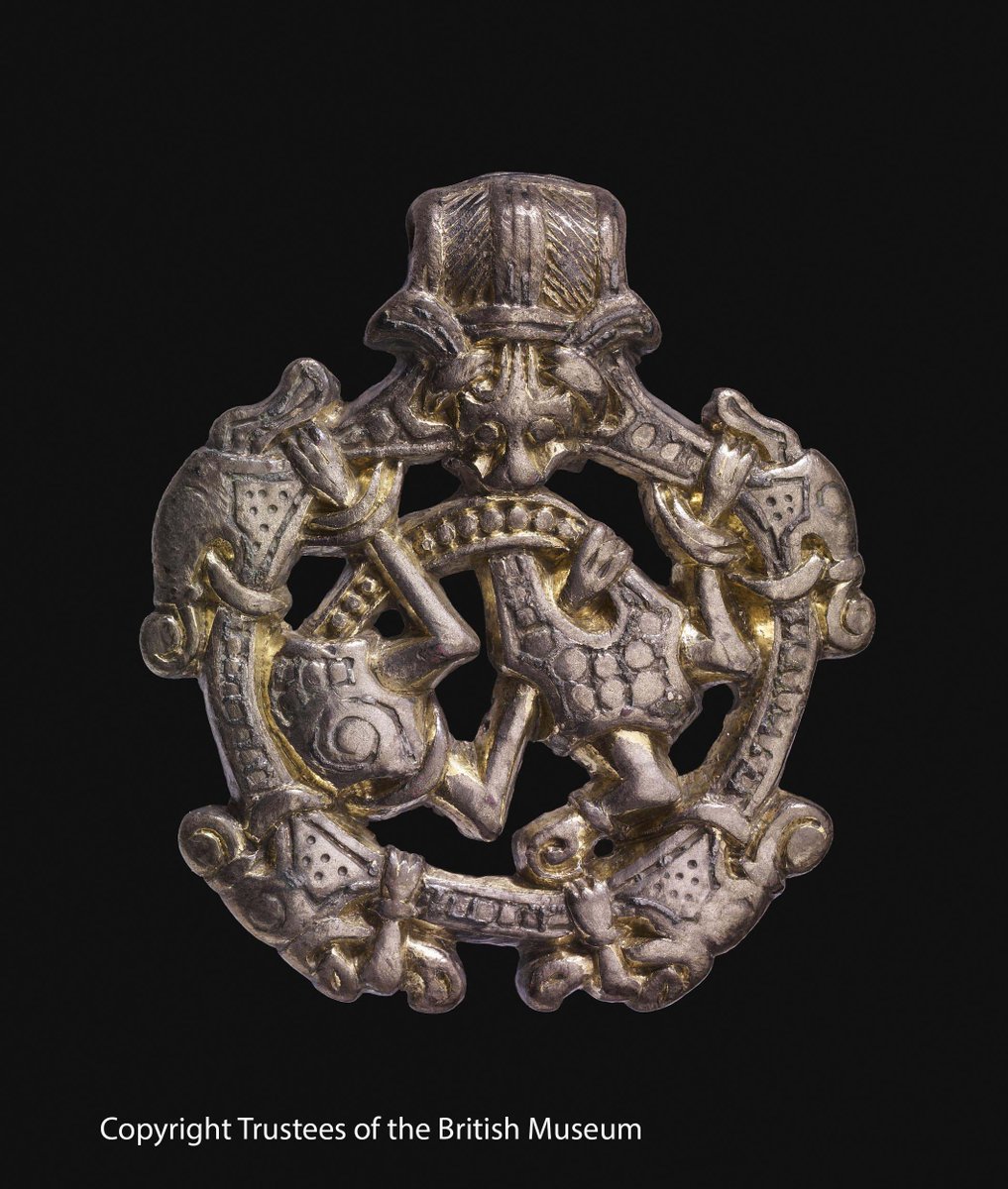 9/20 Pendant, Borre style, from Scandinavia, 10 C, at Little Snoring, Norfolk. Published - Norfolk Archaeology 1999. 43.2, 366 (online from Monday!)  http://nnas.info/  and on Norfolk HER  http://www.heritage.norfolk.gov.uk/  now in the British Museum  https://www.britishmuseum.org/   #PATC5
