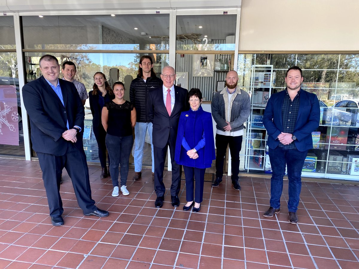 undergroundcnbr's tweet photo. Honoured to have some time today from The Governor-General of Australia, David Hurley, and his wife, Her Excellency Mrs Hurley. It was a special moment for us, we sincerely appreciated the visit. https://t.co/mQT07rYtkR