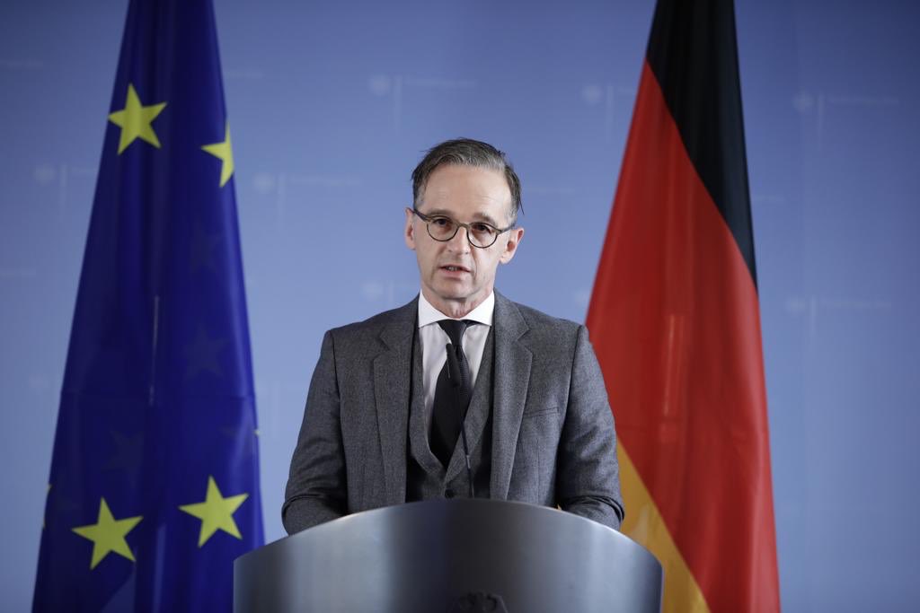 GermanyDiplo's tweet photo. The #EU is strong when we speak with one voice, also with #China, says FM @HeikoMaas today before an informal meeting of EU foreign ministers. The EU has therefore taken a clear position: Hong Kong's high level of autonomy must not be eroded. https://t.co/HcVx5jagVW