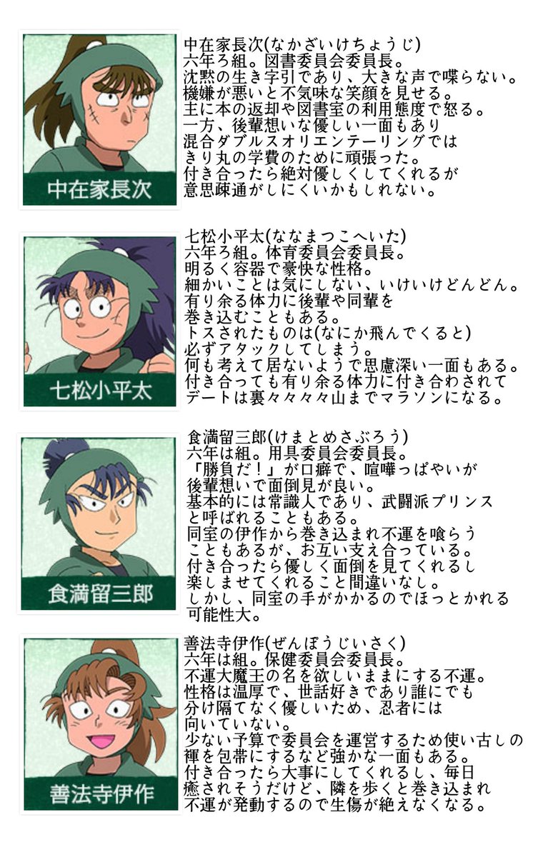 さんま 忍たま乱太郎上級生で相関図作ってみた 乙女ゲーム的主人公の私と上級生の関係を妄想してみたけど ほとんどのルートは攻略絶望的だった