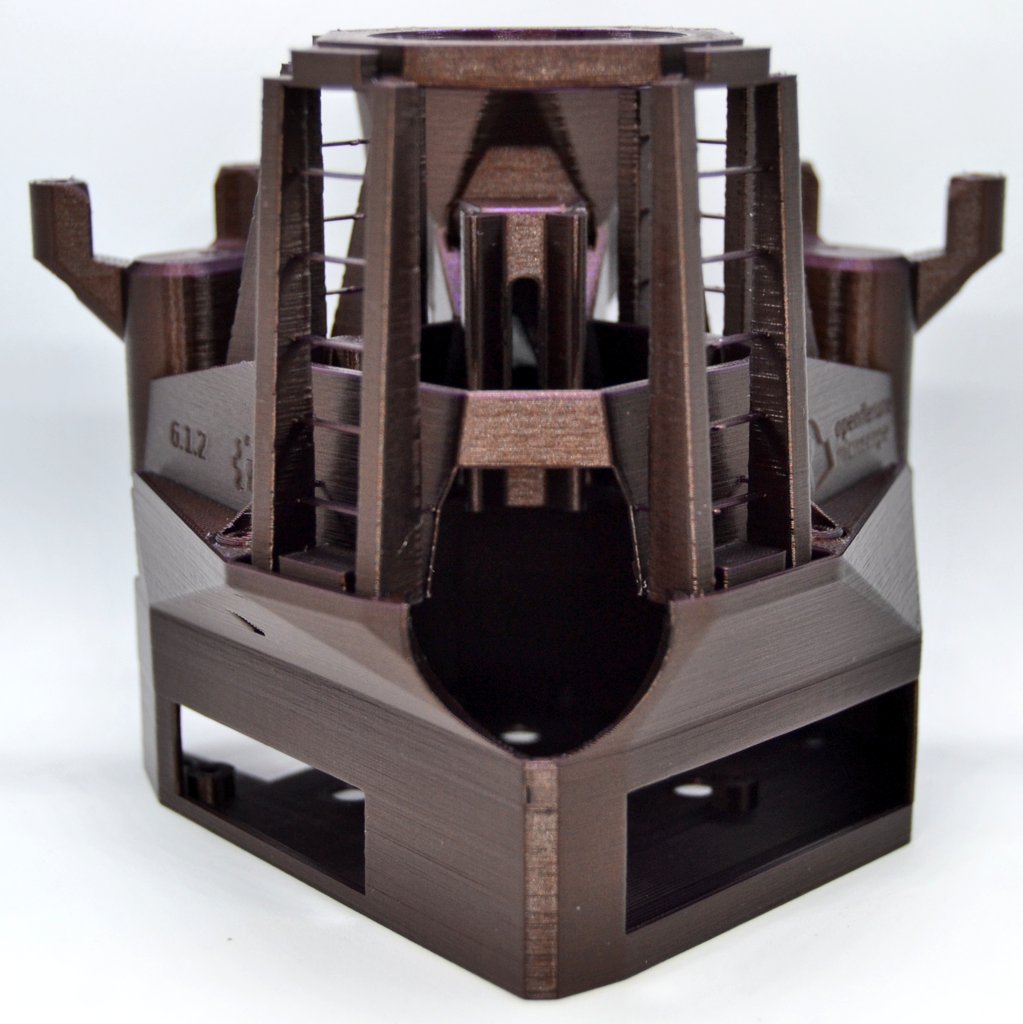 de3dprintman's tweet photo. The first parts for the #OpenFlexureMicroscope project are finished and look very good. The parts are printed without any support on the Original #Prusai3MK3S by @Prusa3D in the stunning @prusament PLA Mystic Brown and Pearl Mouse in 0.2mm layers. https://t.co/Xhtz55DVQr #3dp https://t.co/Dx1RvXAfen