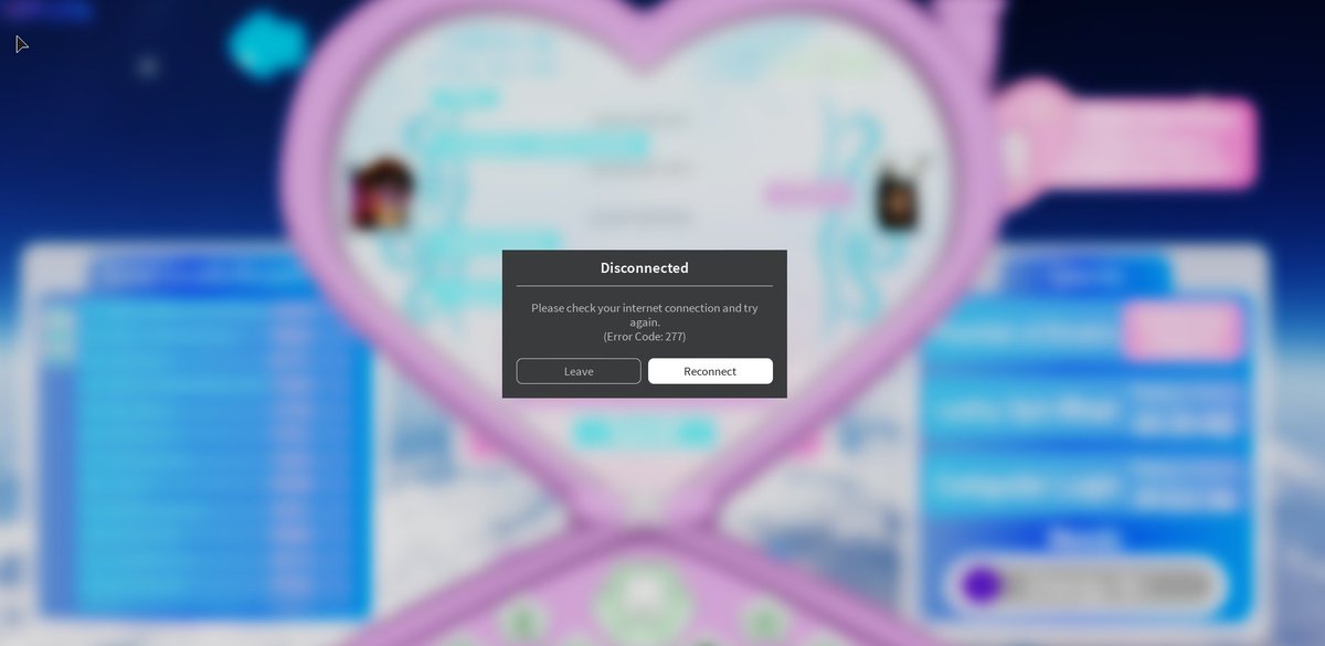 Roblox Error Code 277 Constantly