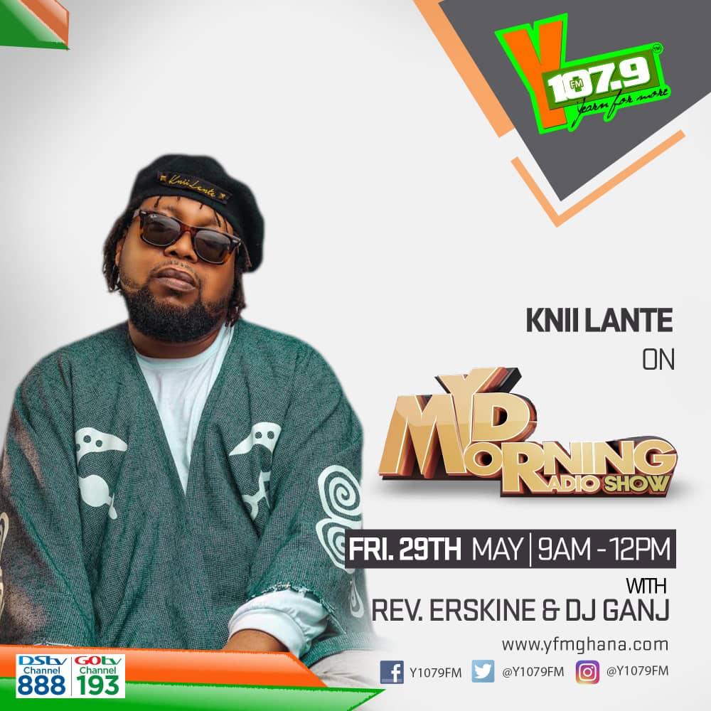 Y1079FM's tweet photo. We have a guest in the studio right NOW!!!
Rev & Ganj are talking with artiste, physician and humanitarian, @KniiLante
#MMRS w/ @RevErskineGH x @DJGANJ x @KwesB
#InterviewsOnY https://t.co/cAcx5aYKij