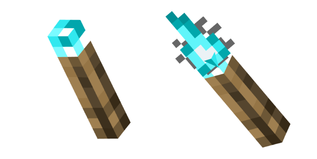 Minecraft Diamond Sword and Diamond cursor – Custom Cursor